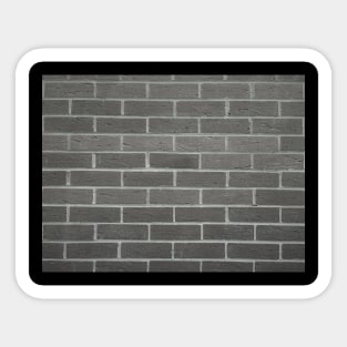 Brick Wall Black and White Photo Sticker